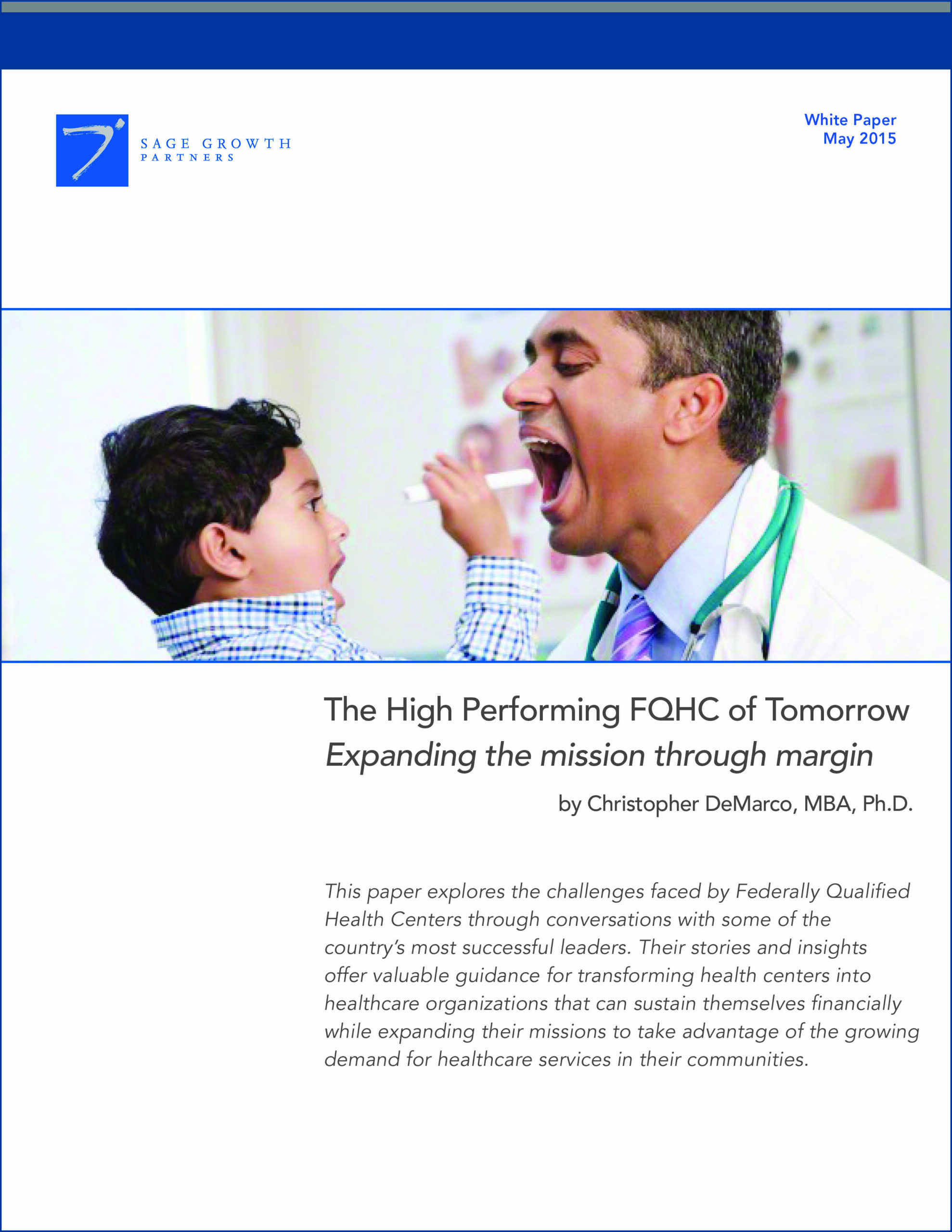 The High Performing FQHC of Tomorrow